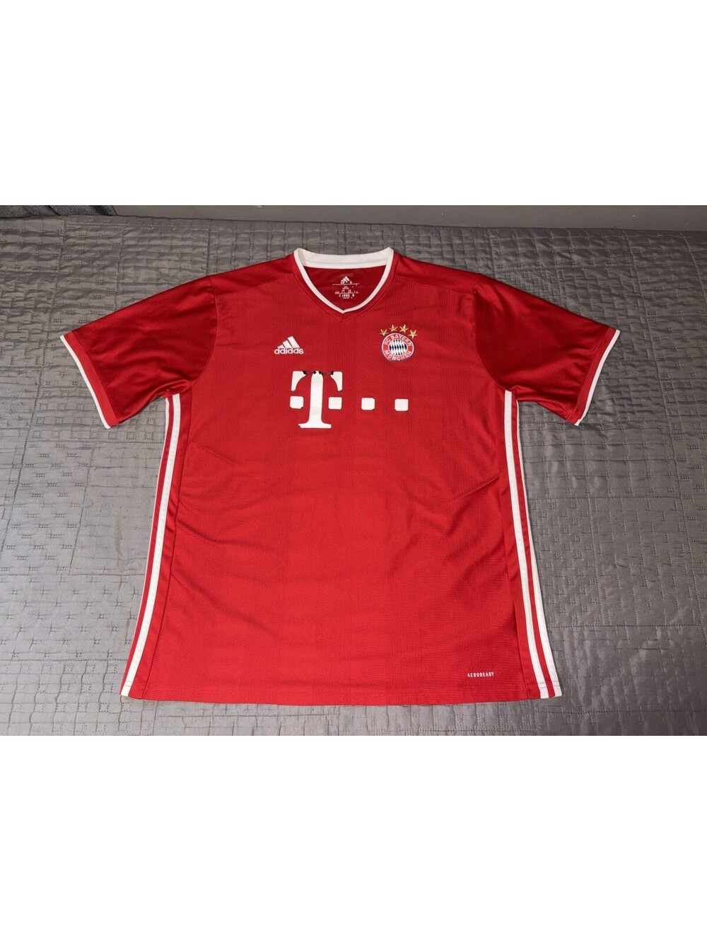 2020 FC Bayern Munich Home Jersey Adidas AEROREADY Red Soccer Shirt Men 3XL